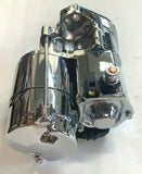 CHROME 1.4 kw HI TORQUE STARTER FOR ALL HARLEY DAVIDSON BIG TWINS 1989 - 2006