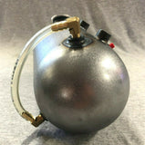 Round Pill Style Side Fill Custom Oil Tank W/ Sight Gauge