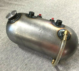 Round Pill Style Side Fill Custom Oil Tank W/ Sight Gauge