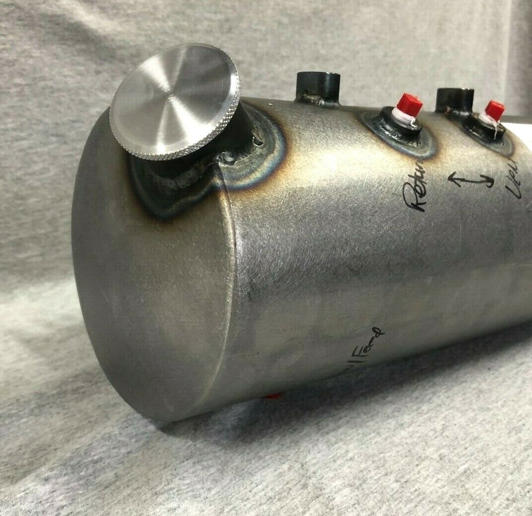 Custom Round Side Fill Oil Tank W/ Battery Tray Rivercity Cycle Parts