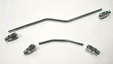 Chrome Plated Shovelhead Rocker Box Hard Oil Line Set W/Seals 1966 - 1984