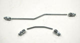 Chrome Plated Shovelhead Rocker Box Hard Oil Line Set W/Seals 1966 - 1984