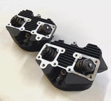 Replacement Black Shovelhead Cylinder Head Set for Harley Shovelheads 74 ci & 80 ci