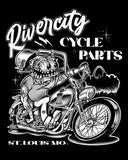 Black Short Sleeve Chopper Fiend