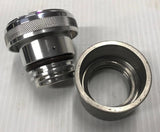 USA MADE Aluminum Billet Vented Gas Cap W/ Weld In Steel Bung