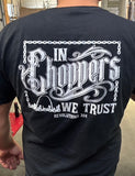 BLACK "In Choppers We Trust" Short Sleeve Shirt