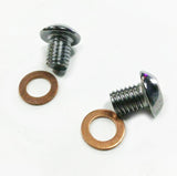 41mm Front Fork Leg Drain Screw Set W/ Washers 1977 & Later