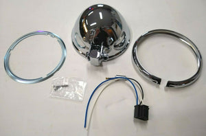 Chrome 5-3/4" Headlight Shell Kit