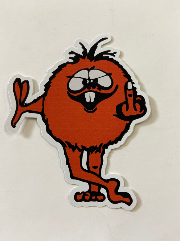 Orange Monster Sticker
