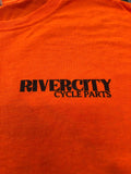 Orange Short Sleeve Retro Shirt