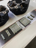 Black Shovelhead Cylinder Head Set for Harley Shovelheads 74 ci & 80 ci